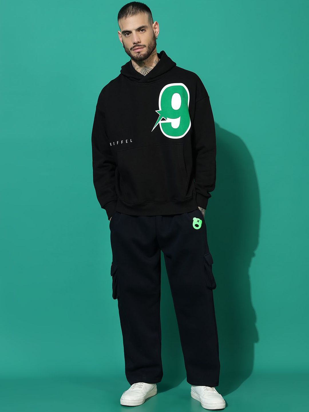 GRIFFEL Men Printed Long Sleeves Hooded Tracksuits-image-42
