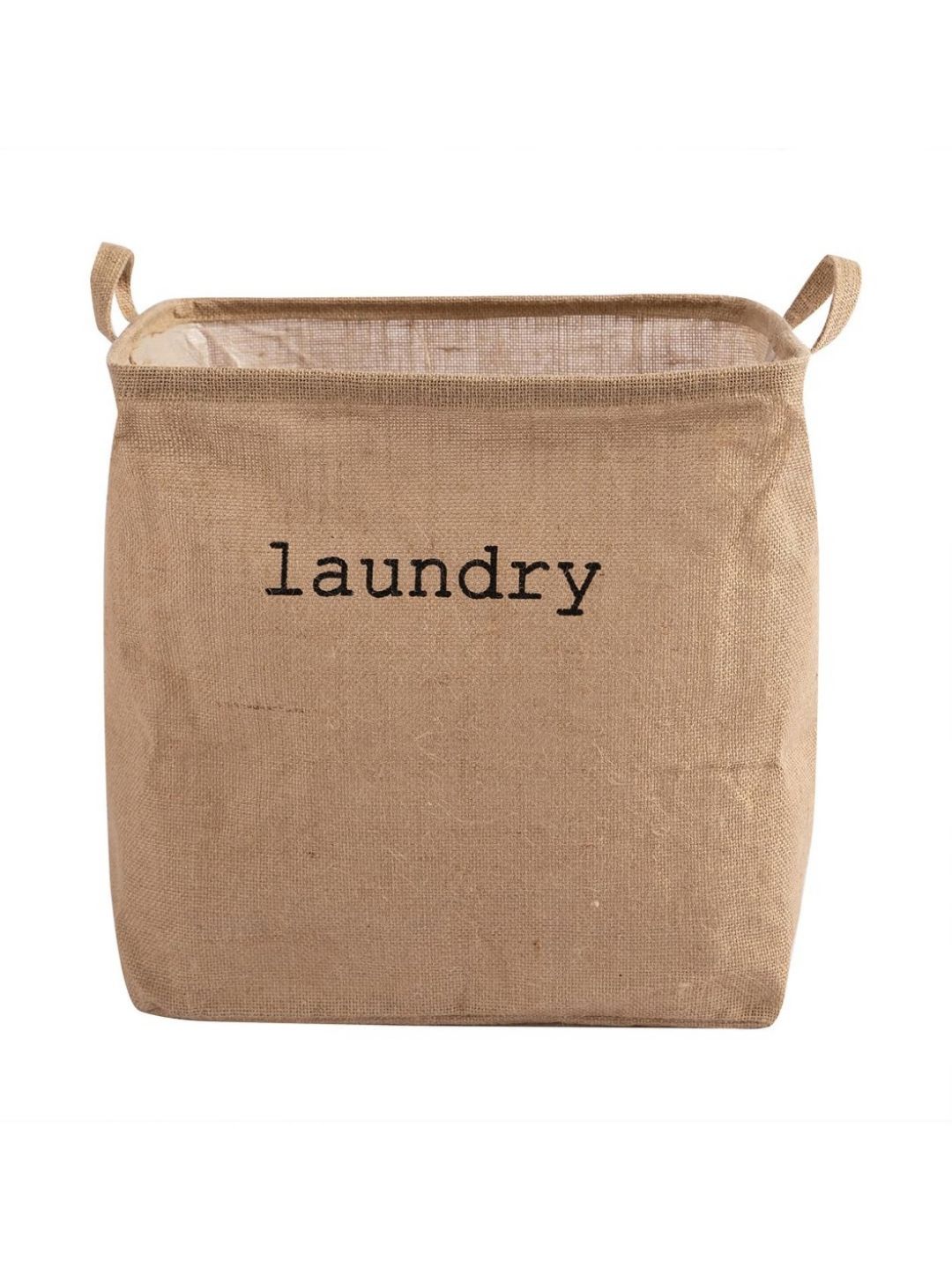 HOKIPO Beige Printed Moisture-Resistant Laundry Bag With Handle-picture-36
