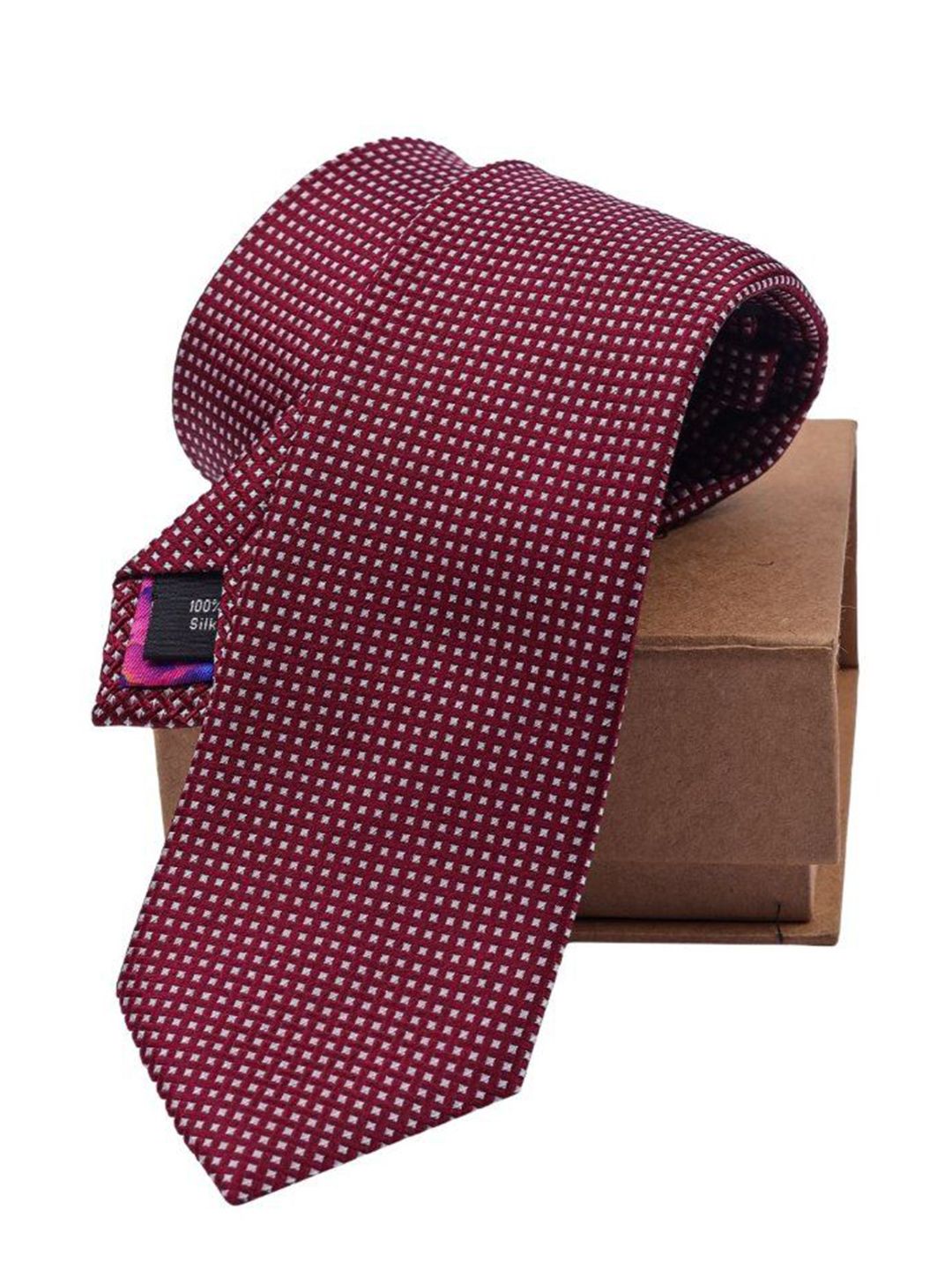 The Tie Hub Men Printed Skinny Tie-picture-43