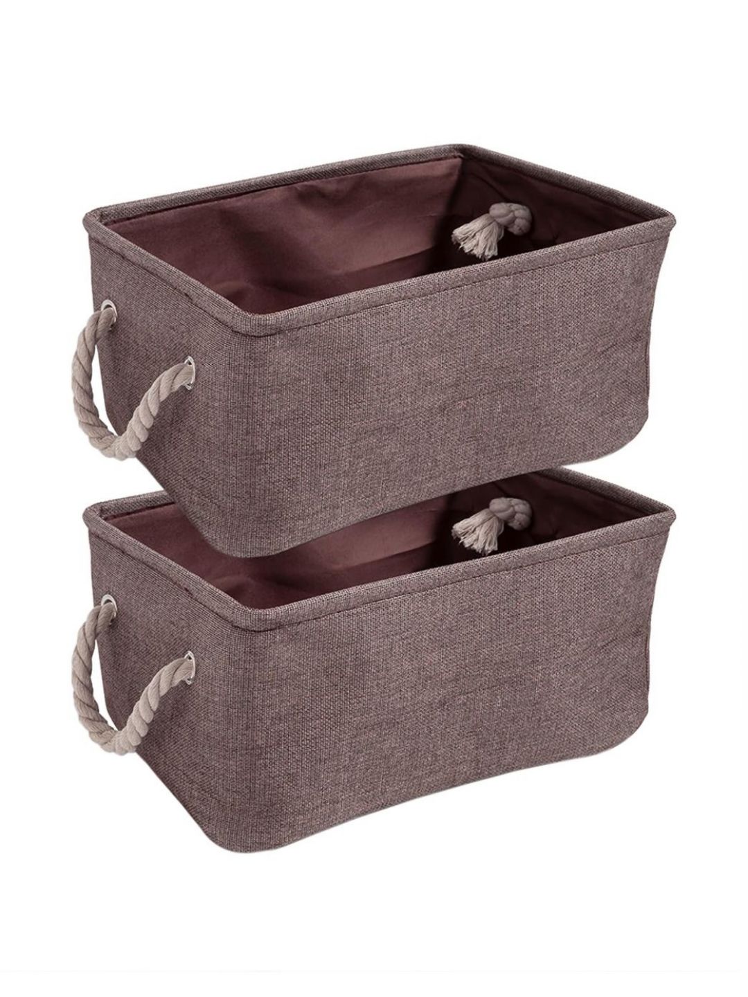 HOKIPO 2 Pcs Brown Eco-Friendly Foldable Storage Organizer-picture-40