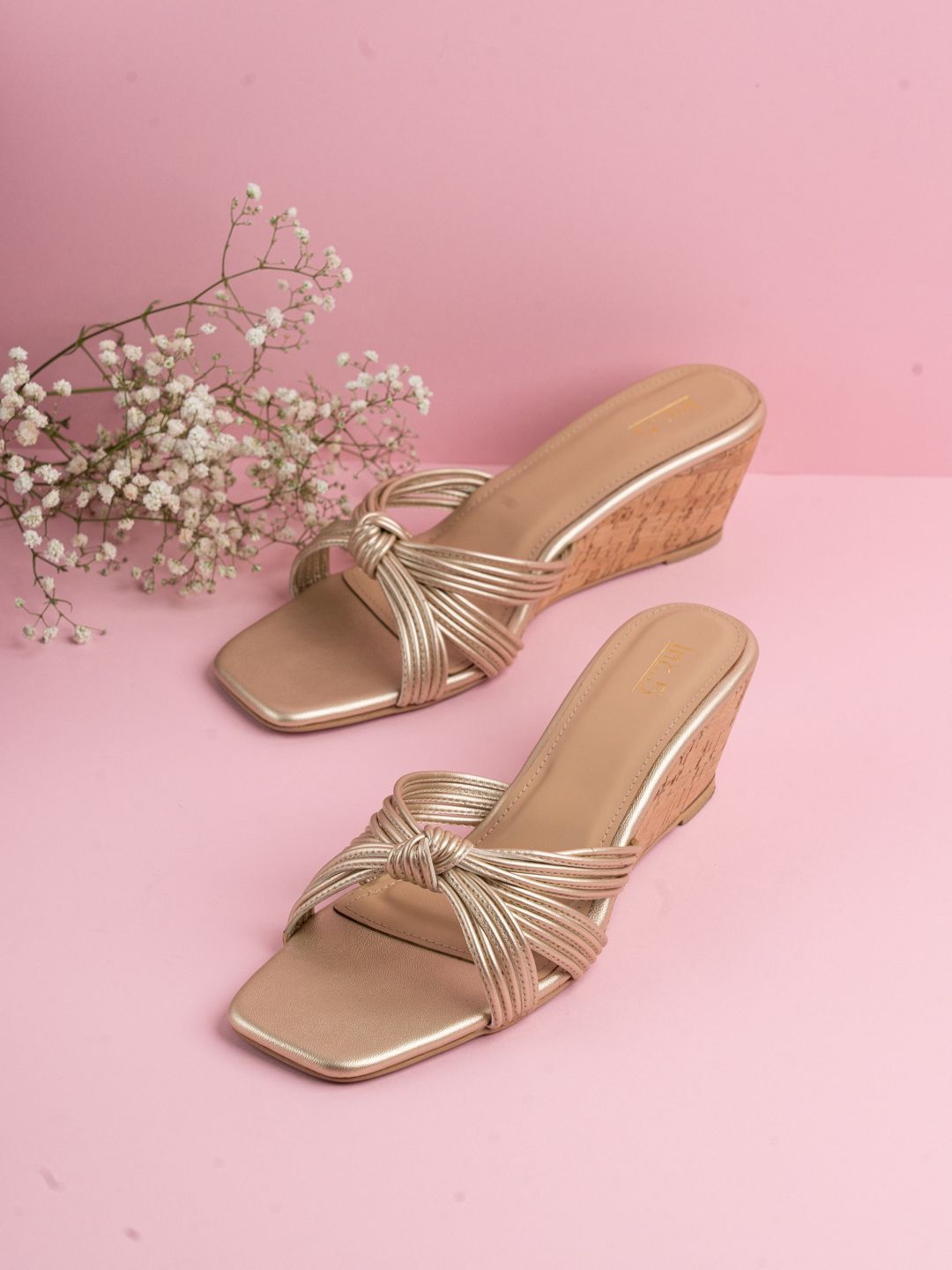 Inc 5 Striped Party Wedge Mules-picture-49