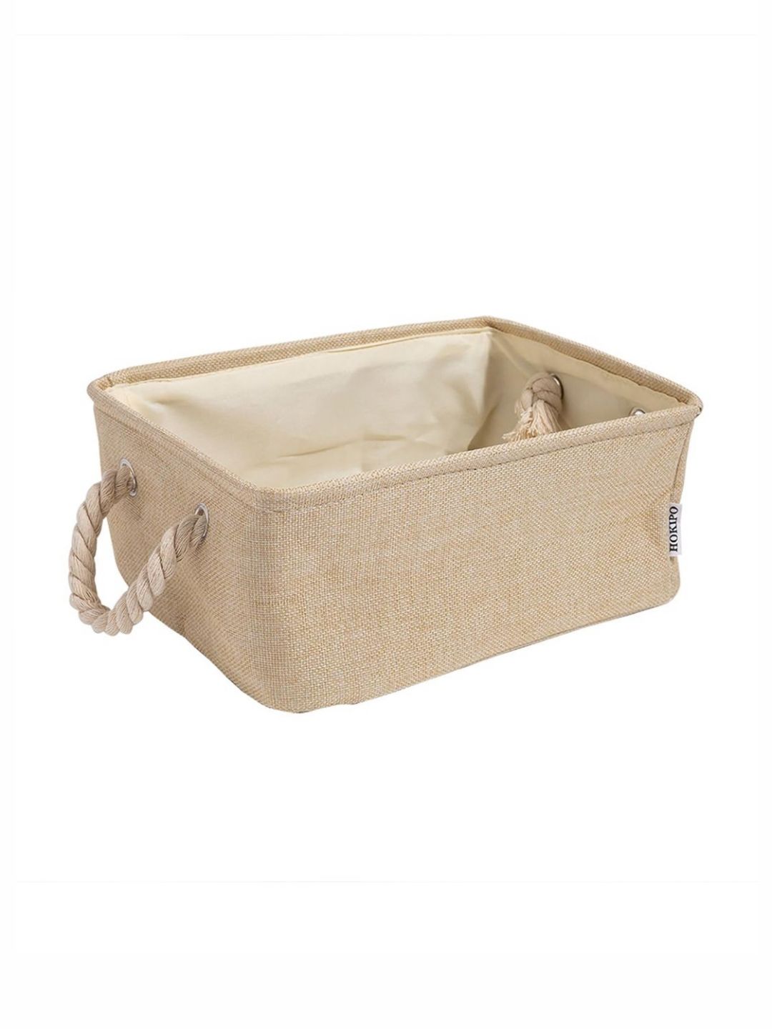 HOKIPO Beige Eco-Friendly Foldable Storage Organizer-picture-8