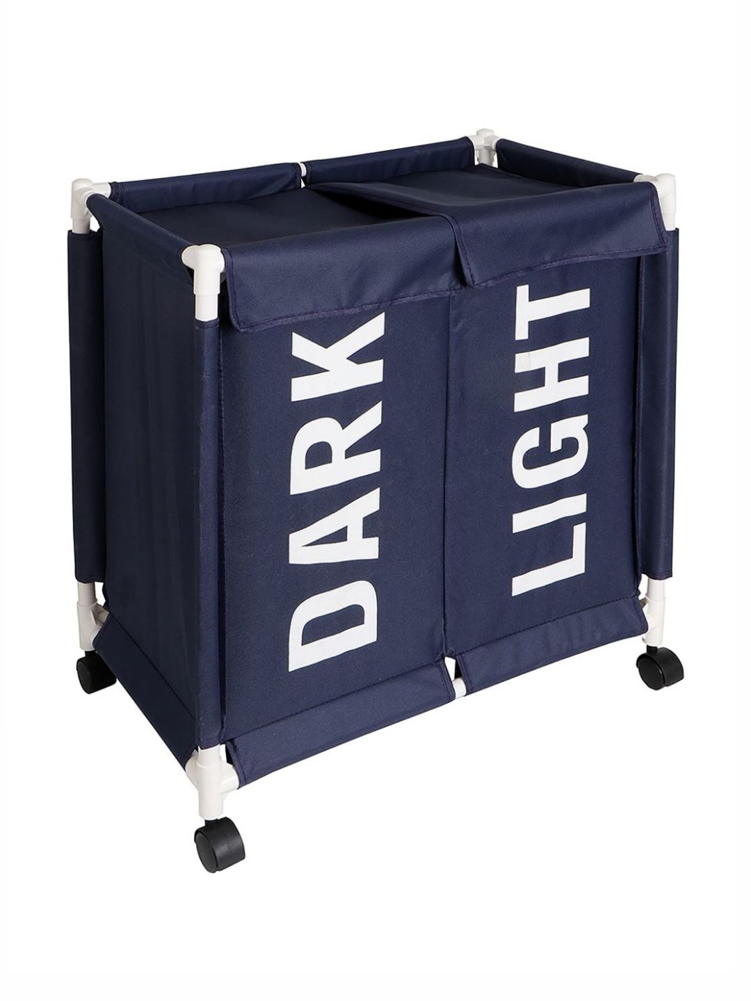 HOKIPO Blue Printed Laundry Basket With Lid-picture-22