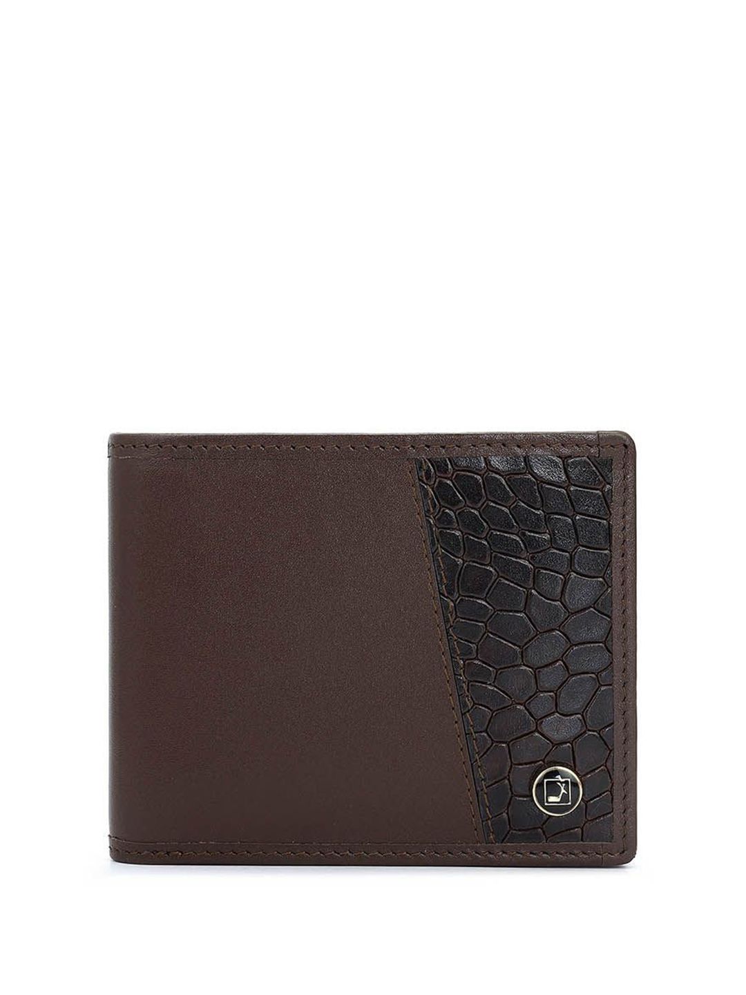 Da Milano Men Colourblocked Leather Three Fold Wallet-picture-31