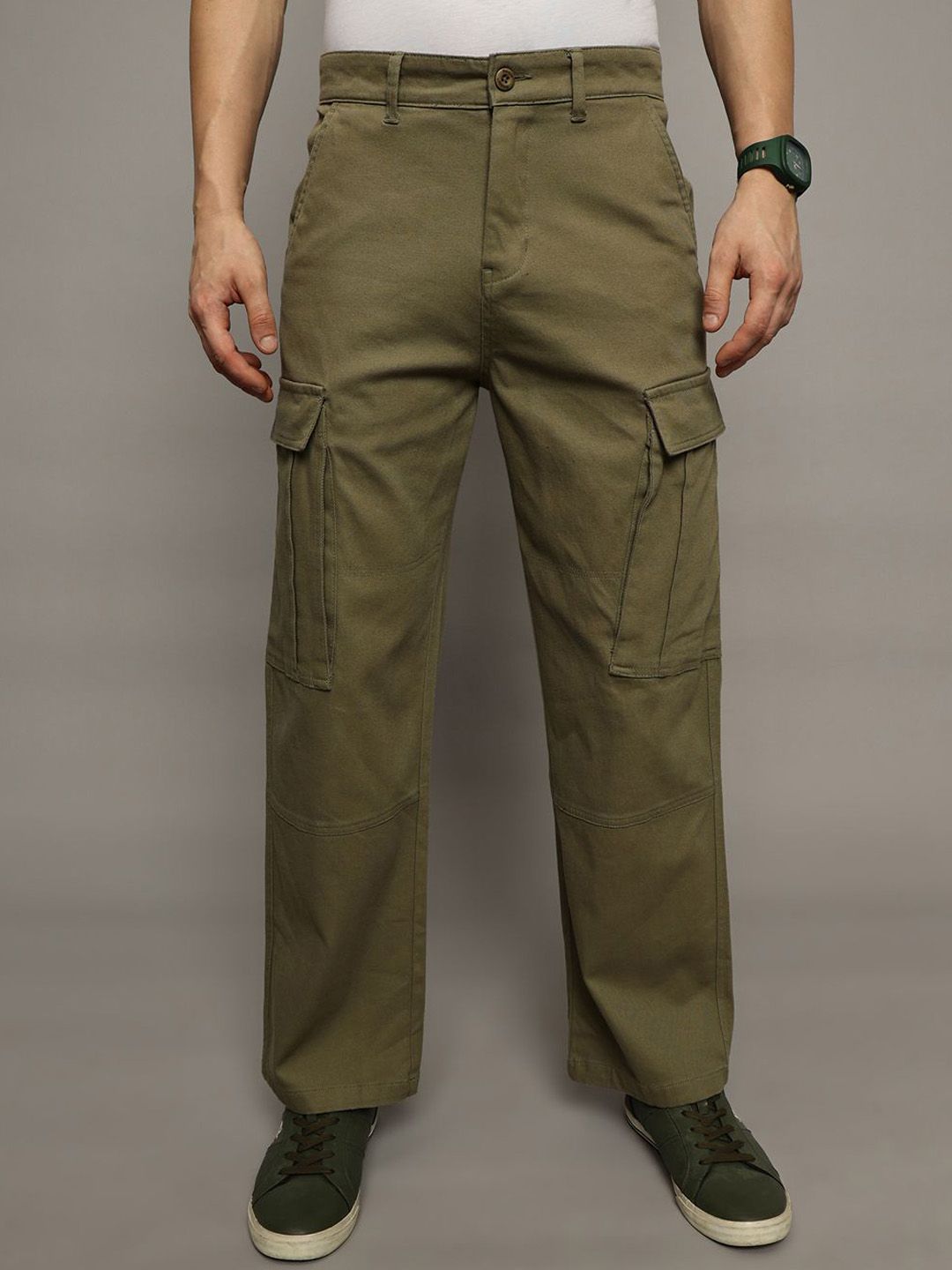 The Roadster Cargo Loose Fit Cargo Trousers-image-23