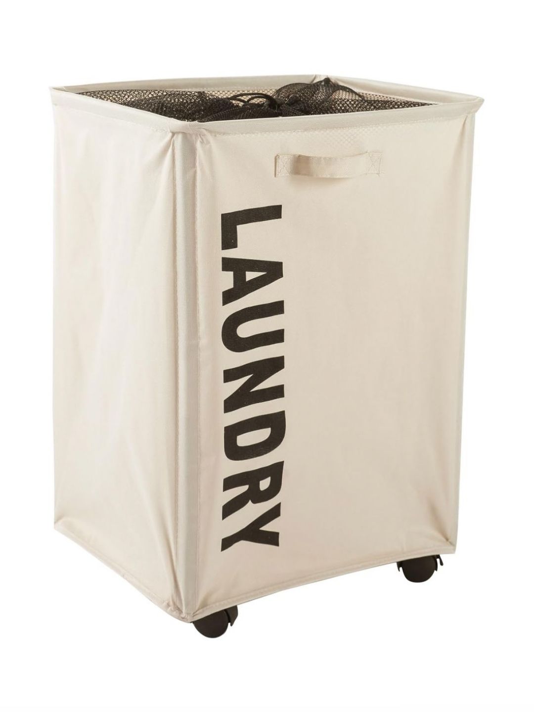 HOKIPO Cream Coloured Printed Foldable Laundry Bags-picture-40