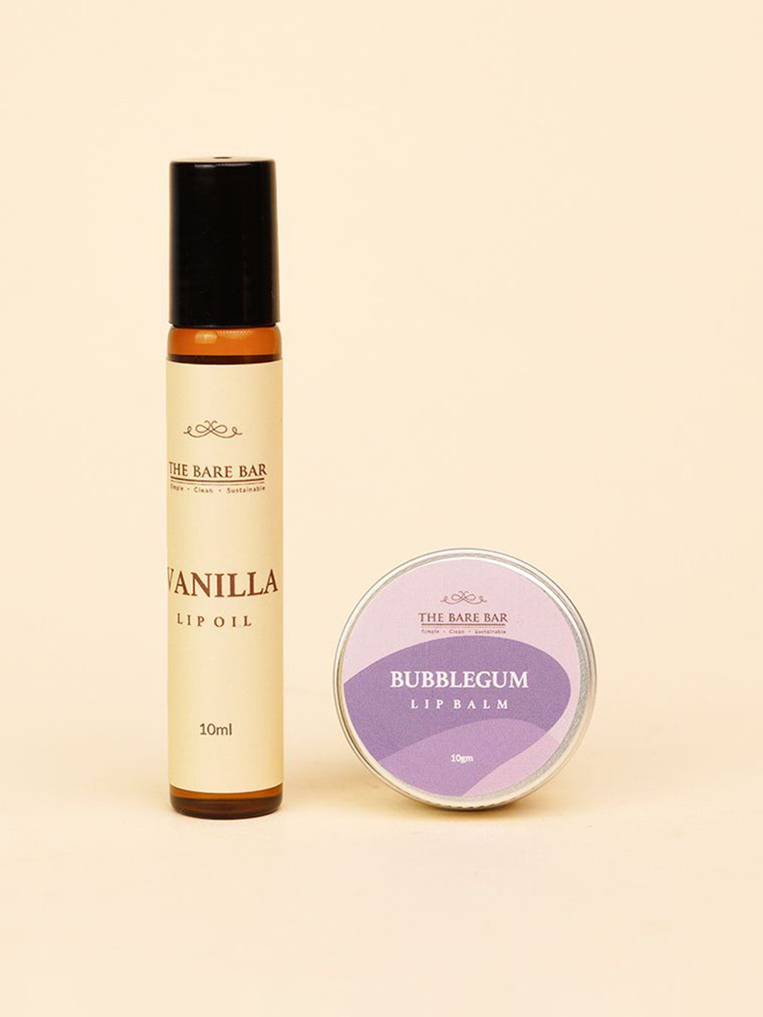 The Bare Bar Set Of 2 Bubble Gum Lip Balm & Vanilla Lip Oil - 10 g Each-image-26