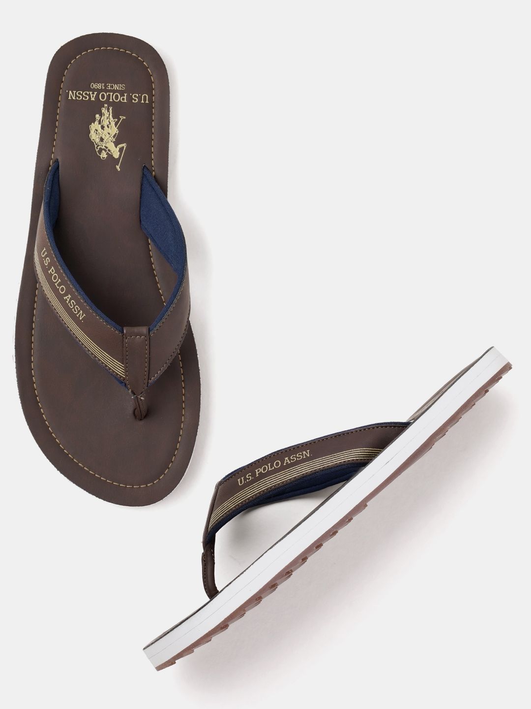 U.S. Polo Assn. Men Printed Thong Flip-Flops-picture-43