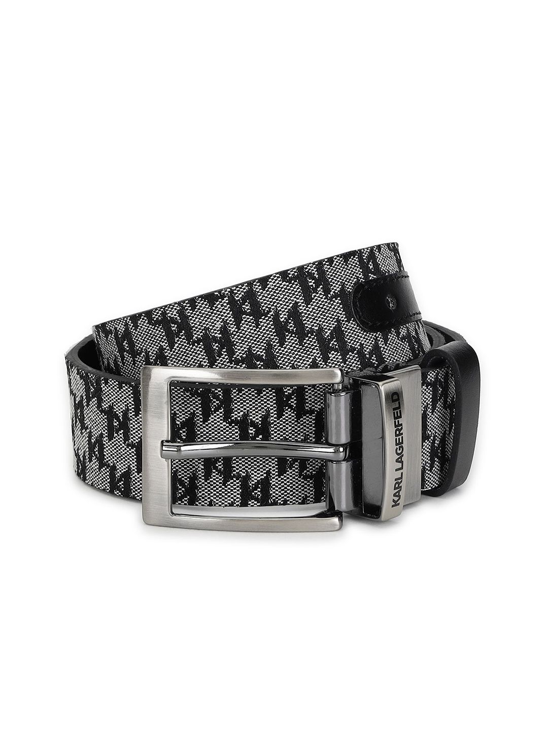 Karl Lagerfeld Men Printed Leather Reversible Belt-image-26