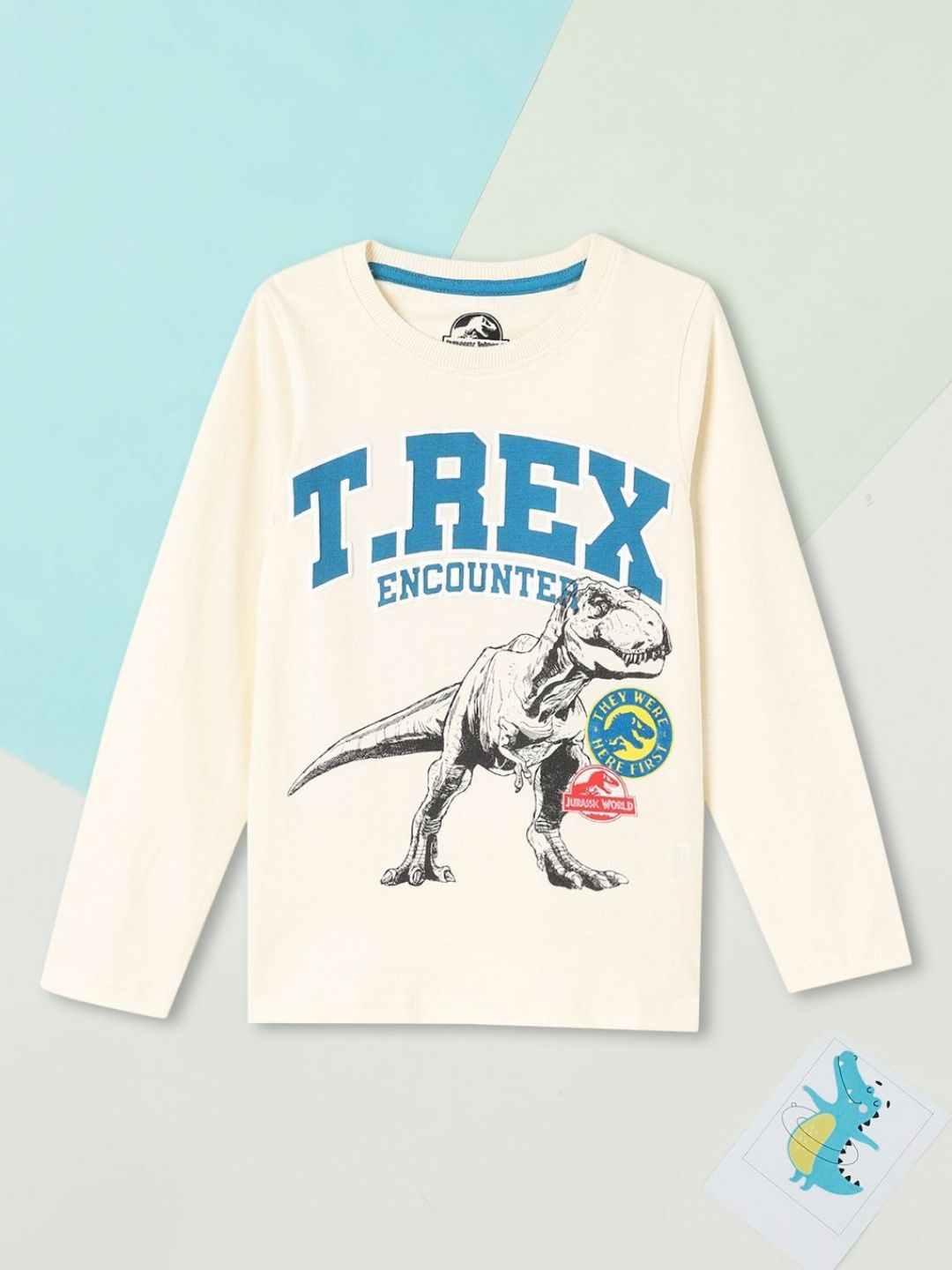 max Boys Printed V-Neck Applique T-shirt-picture-54