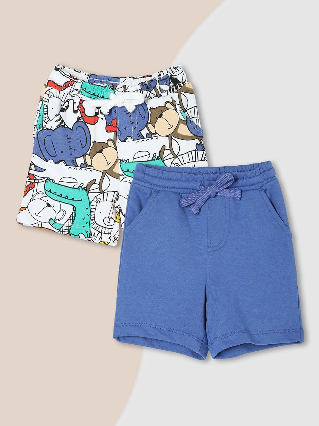 max Boys Pack Of 2 Regular Fit Cotton Shorts-picture-43