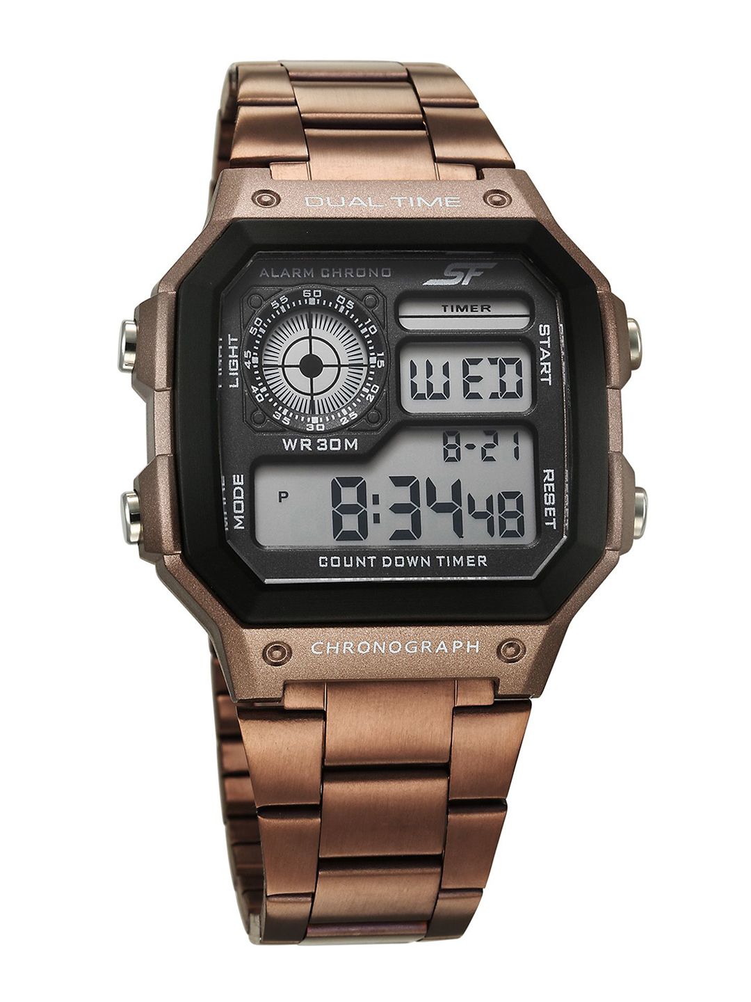 Sonata Men Embellished Dial & Straps Analogue Watch 77134PM05W-picture-12