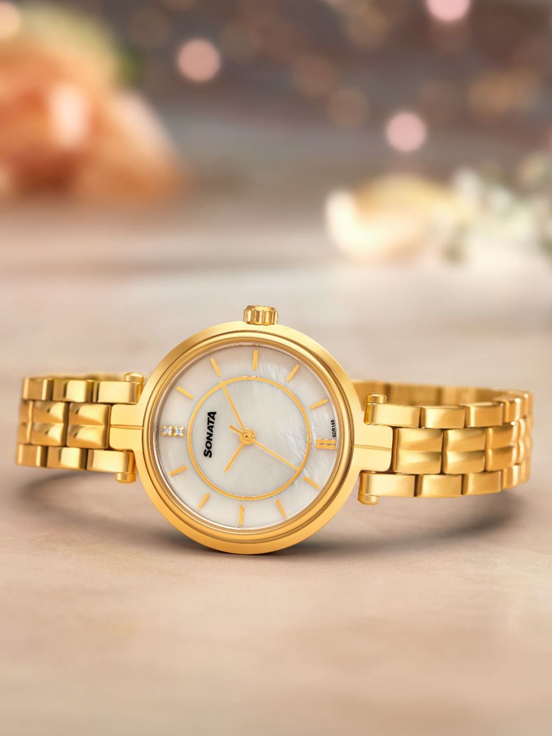 Sonata Women Embellished Dial & Bracelet Style Straps Analogue Watch 87077WM01-picture-14