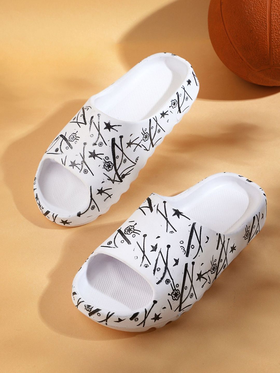 KAPYANSH Men Printed Rubber Sliders-picture-11