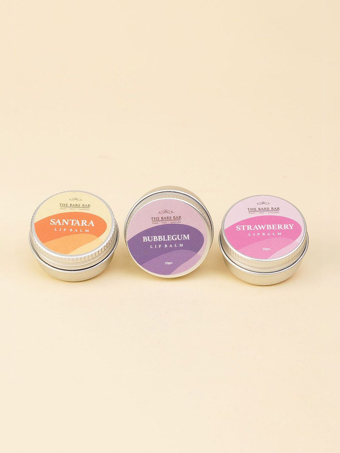 The Bare Bar Set Of 3 Strawberry, Santara & Bubble Gum Lip Balm - 10 g Each-image-26