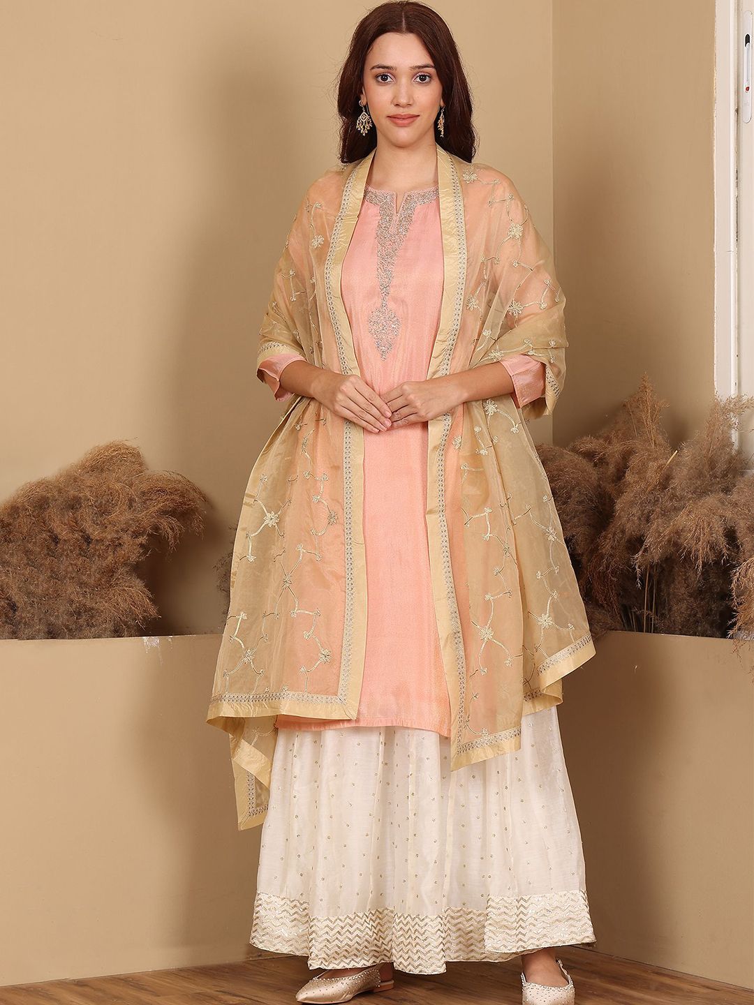 W Dupatta with Zari-picture-27