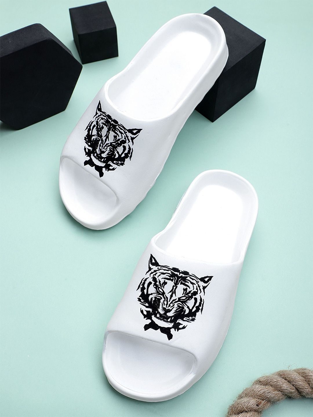 KAPYANSH Men Printed Rubber Sliders-picture-51