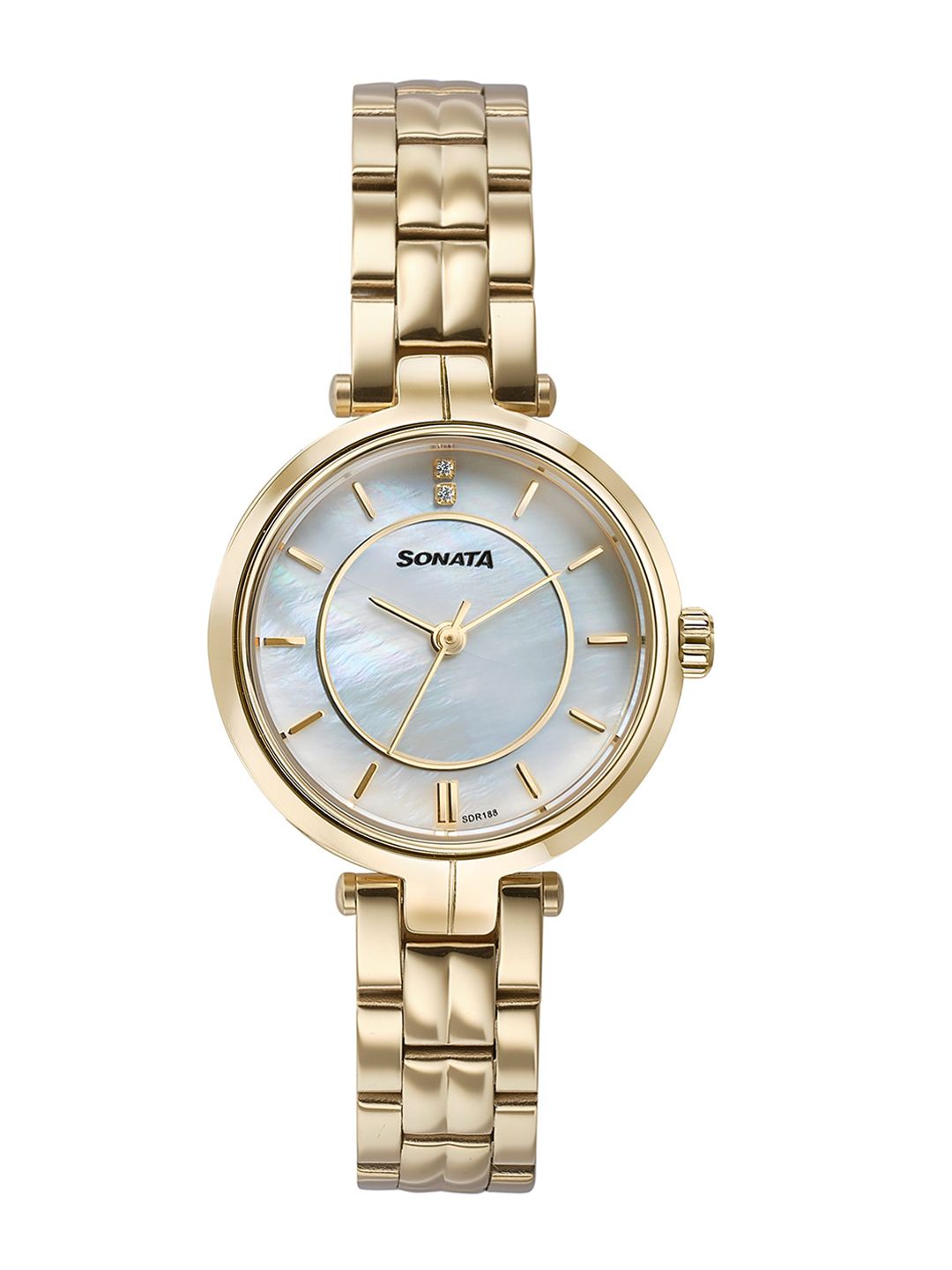 Sonata Women Mother of Pearl Dial & Bracelet Style Straps Analogue Watch 87077YM01-picture-16