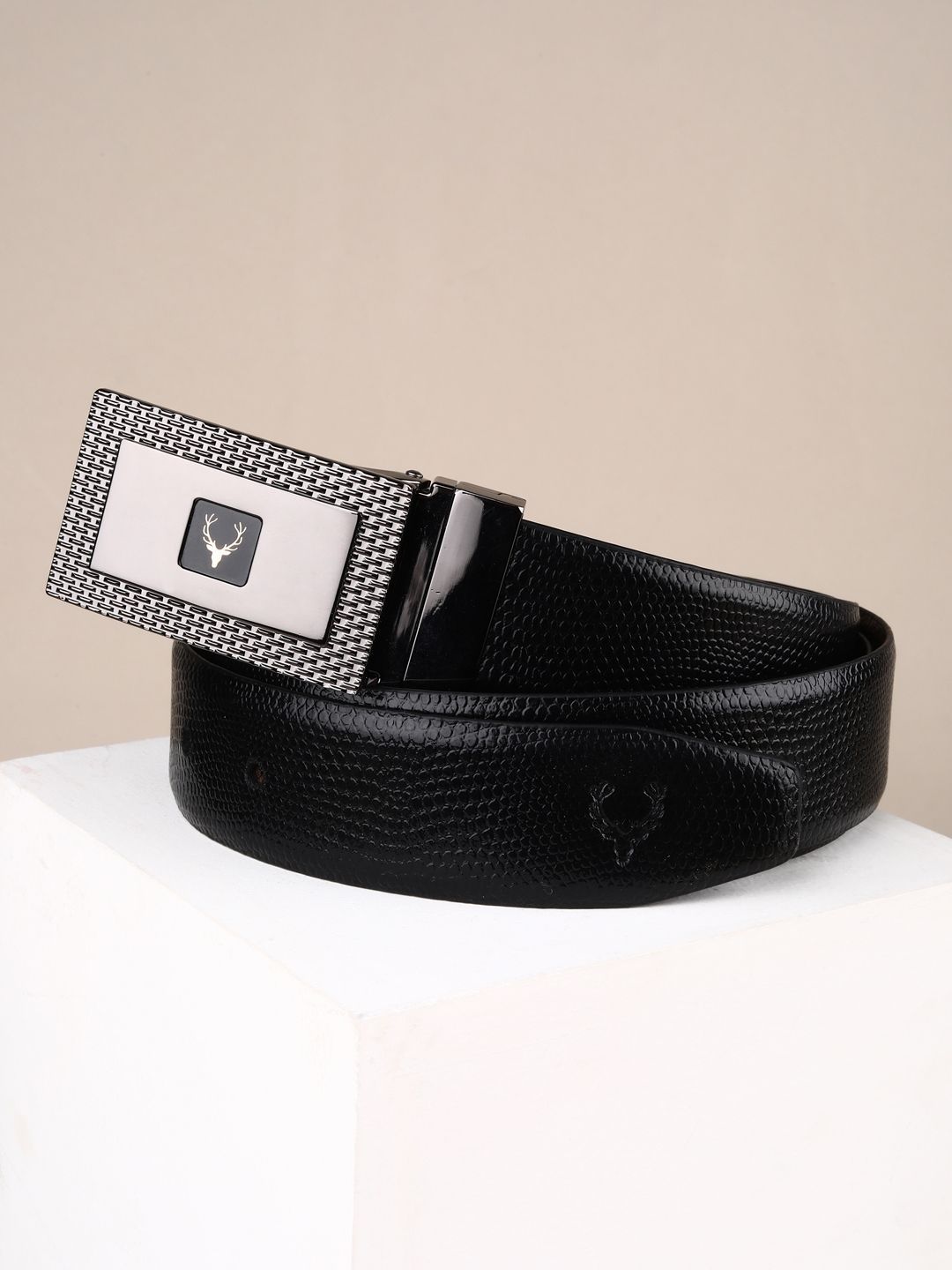 Allen Solly Men Textured Leather Reversible Formal Belt-picture-20