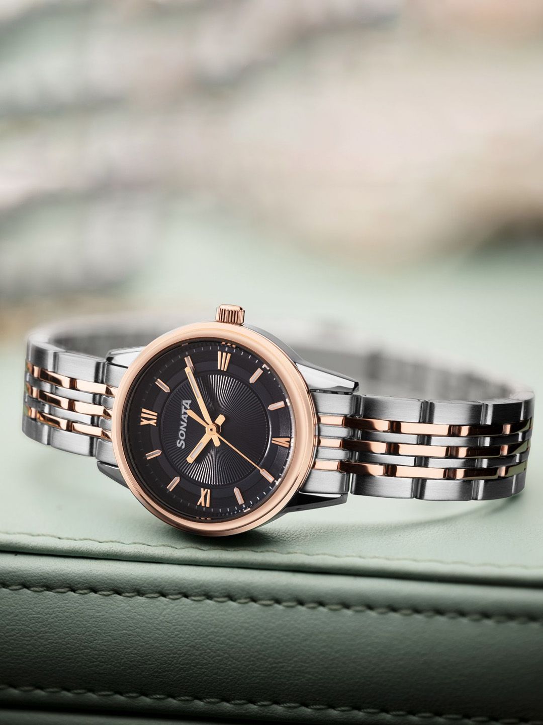 Sonata Women Dial & Bracelet Style Straps Analogue Watch 87076KM01-picture-17