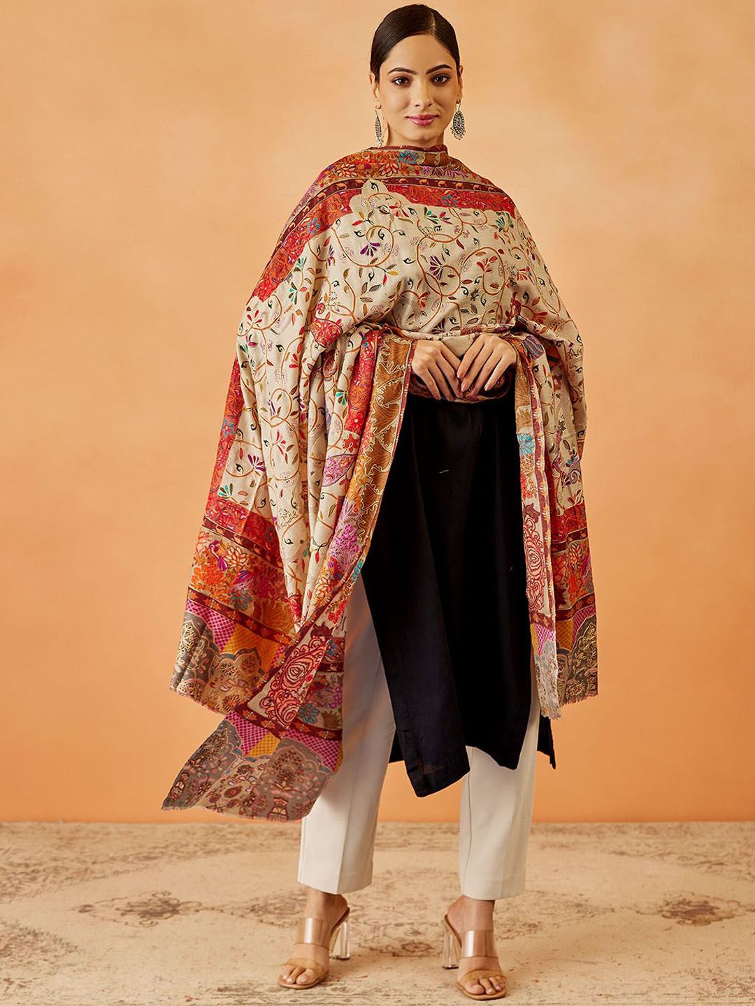 Pashmoda Women Floral Embroidered Shawl-picture-27