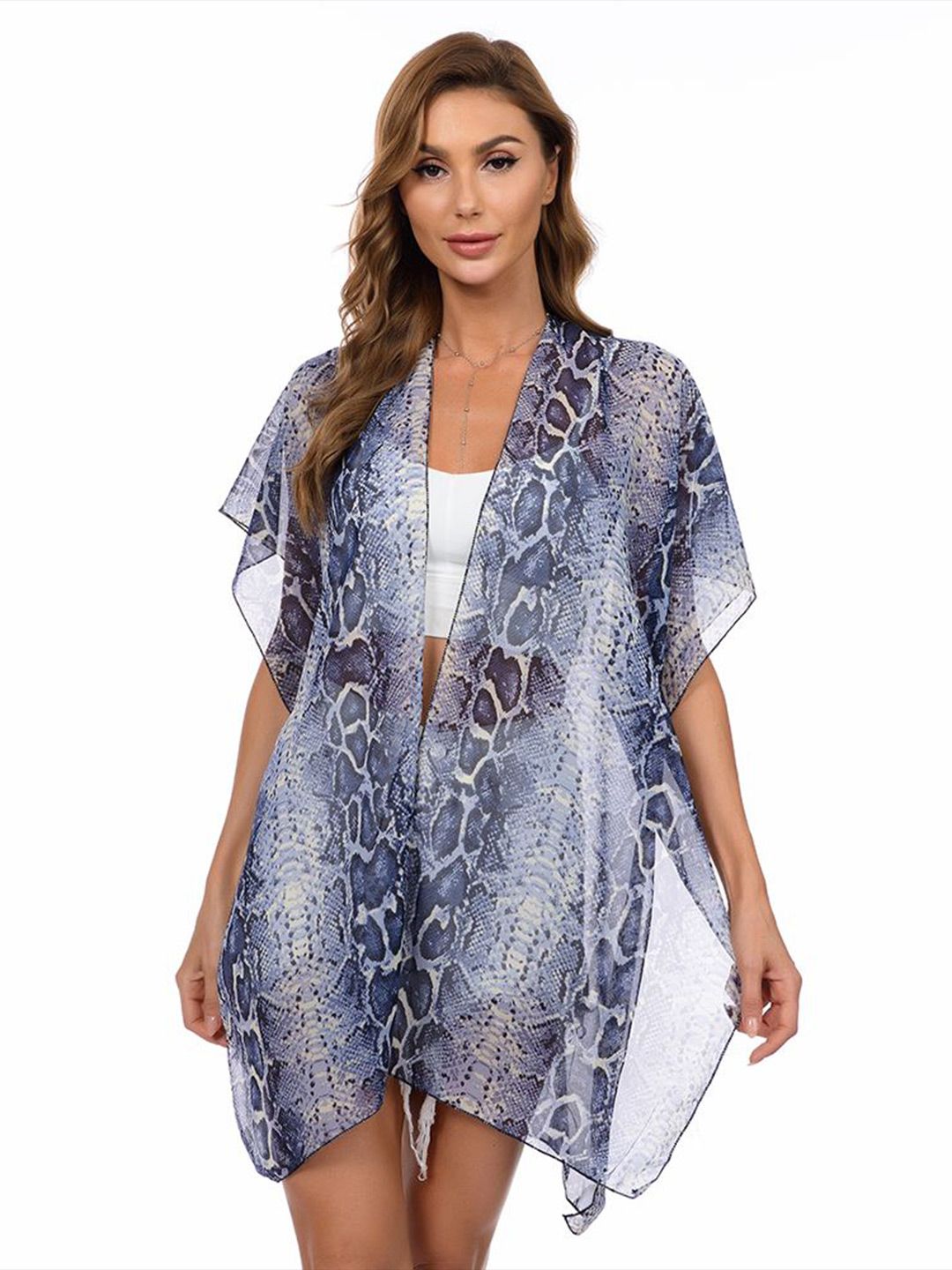 CrossKulture Printed Swim Cover Up Top-picture-58