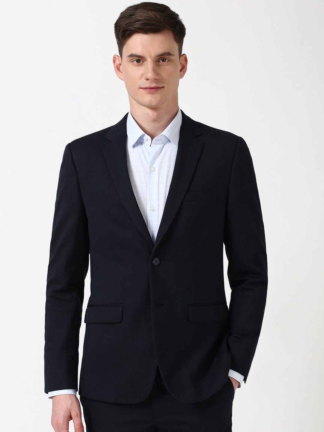 Peter England Elite Slim-Fit Single Breasted Blazer-picture-41