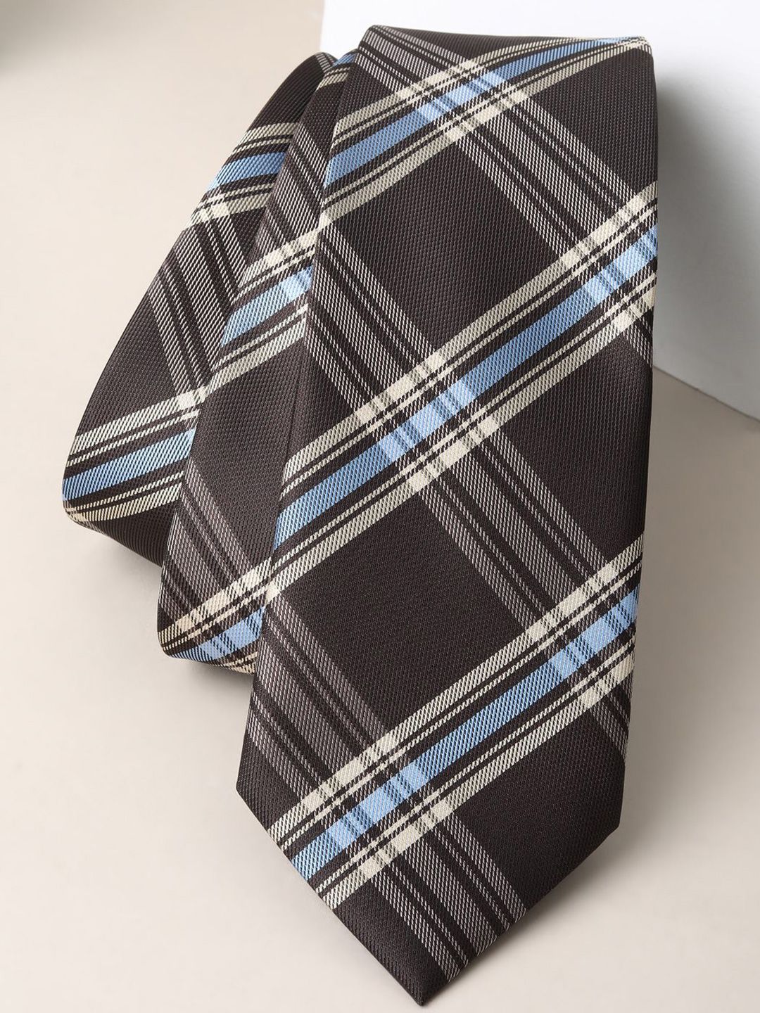 Van Heusen Men Checked Skinny Tie