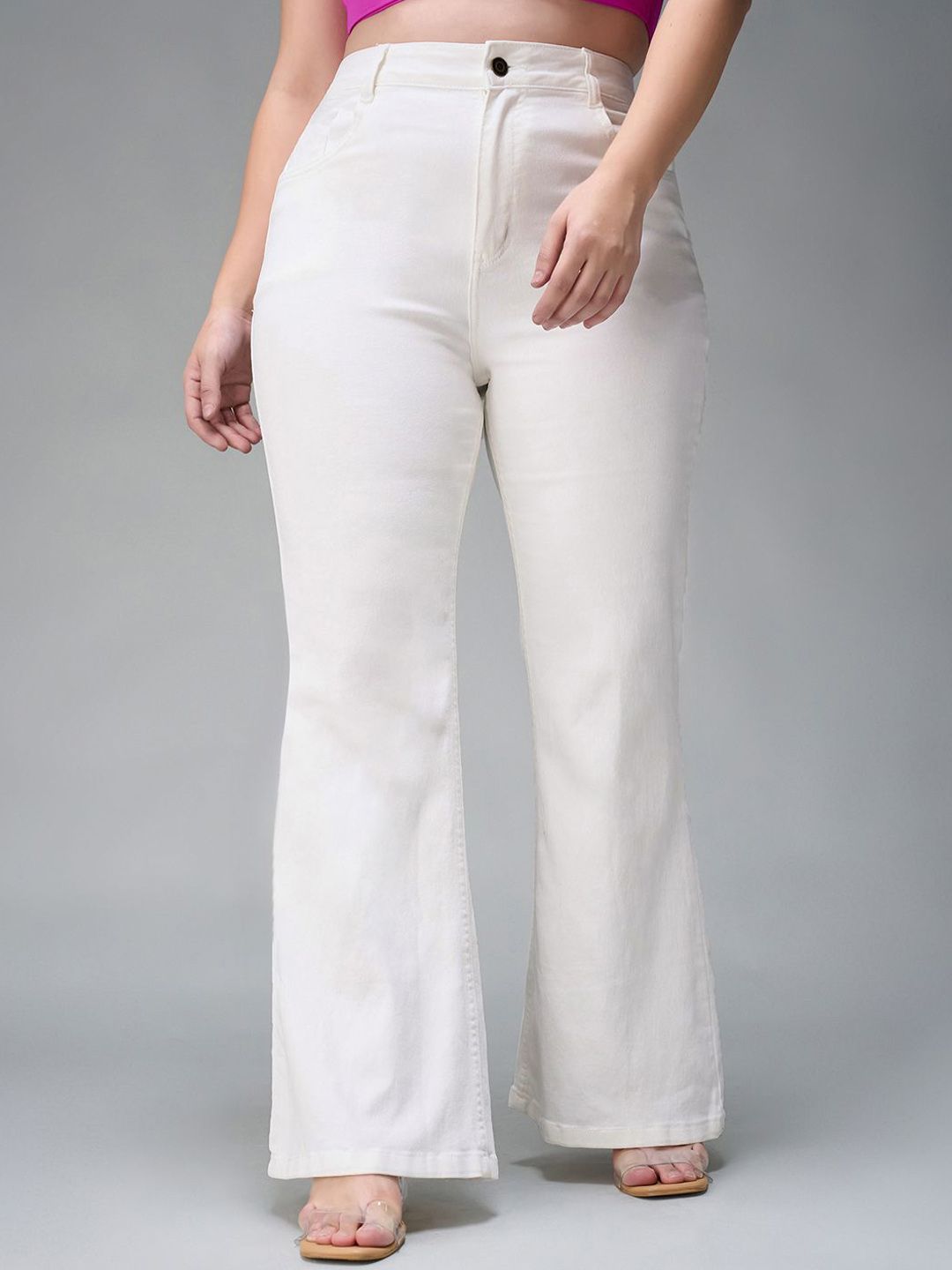 Miss Chase A+ Women Bootcut High-Rise Stretchable Jeans-picture-21