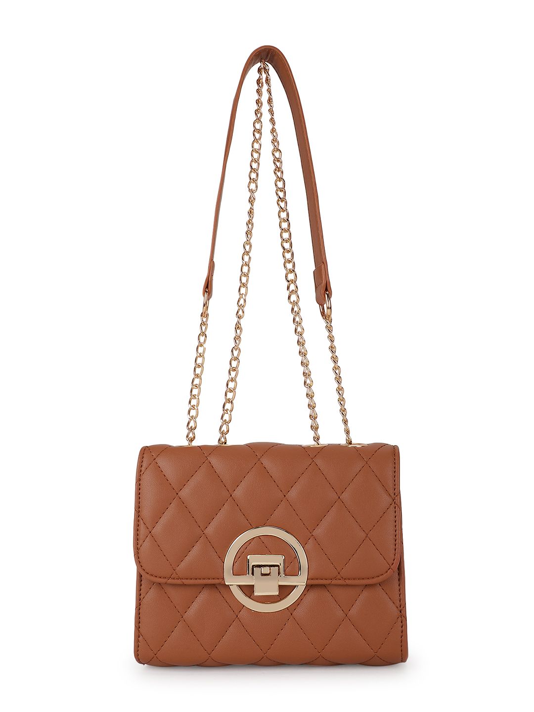 Fastrack Textured PU Structured Sling Bag with Quilted-picture-40