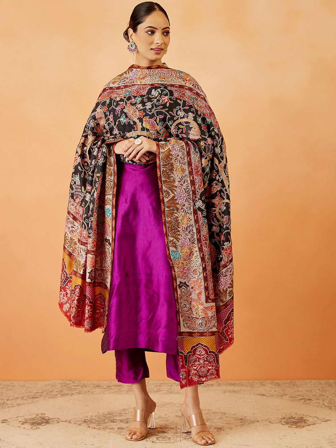 Pashmoda Women Floral Embroidered Shawl-picture-32