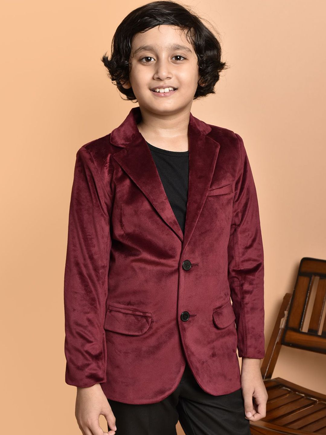 PRINTCULTR Boys Slim-Fit Single-Breasted Party Blazer-picture-10