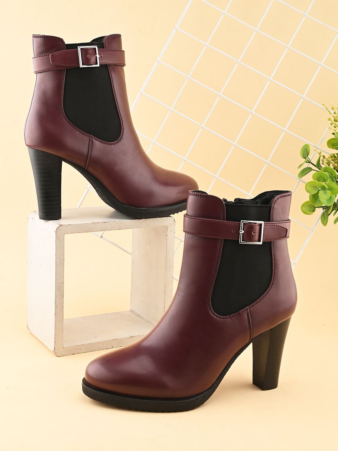 The Roadster Lifestyle Co. Women Heeled Zipper Boots-picture-12