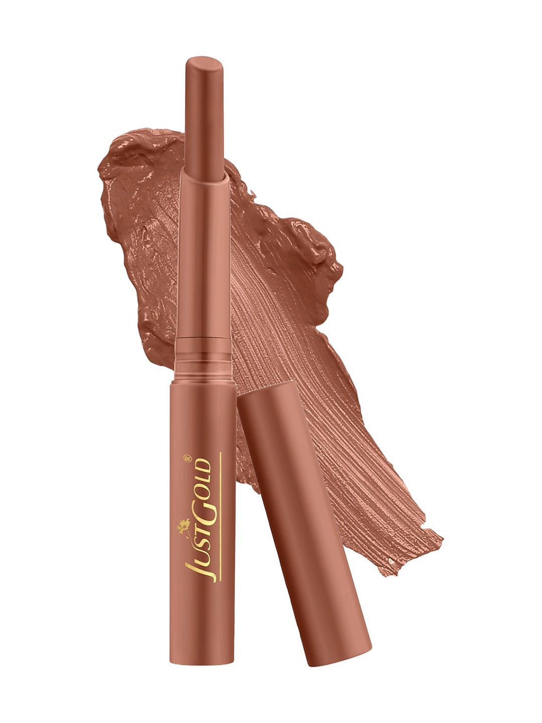 JUSTGOLD Long Lasting Matte Lipstick With Vitamin E & Aloevera - 4 g - Shade - 22-image-44