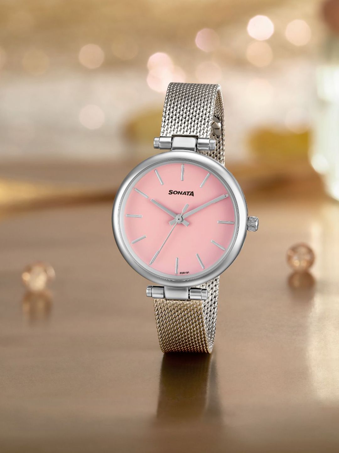 Sonata Women Round Dial & Stainless Steel Bracelet Style Straps Analogue Watch 87078SM01-picture-15