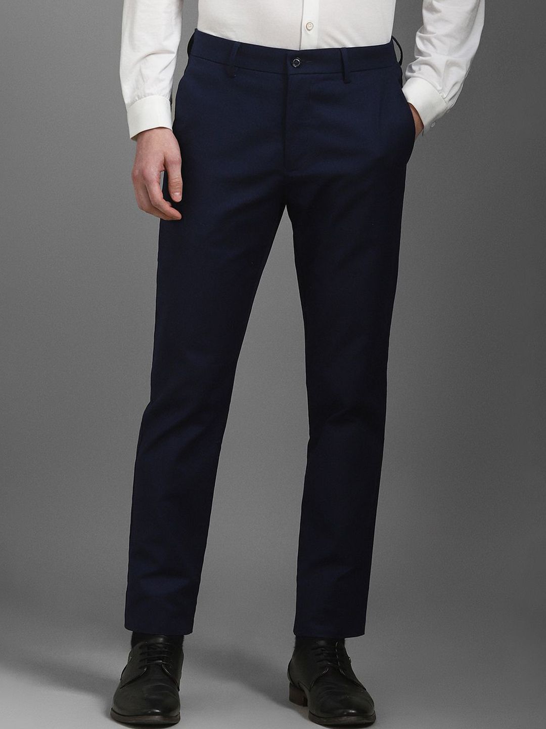 Louis Philippe Men Super Slim Fit Mid-Rise Trouser-picture-14