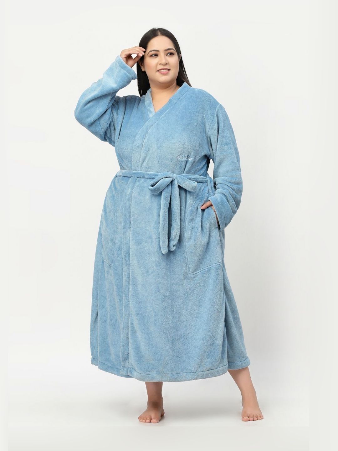 KLOTTHE Bath Robe With Belt-image-39