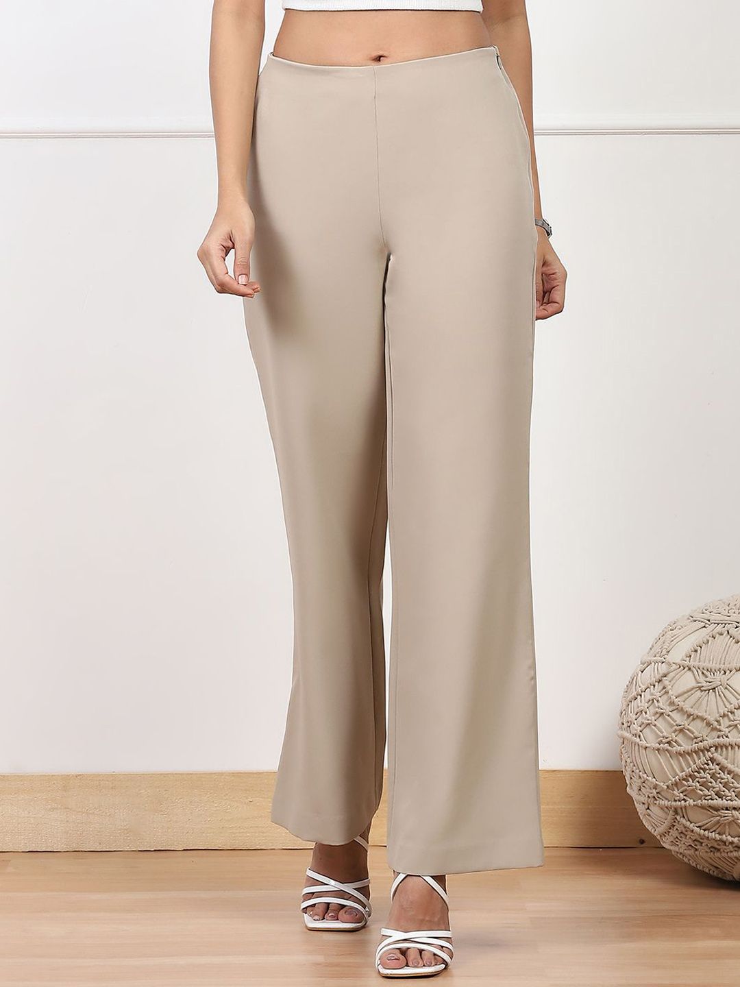 Biba Women Relaxed Low-Rise Parallel Trousers-picture-28