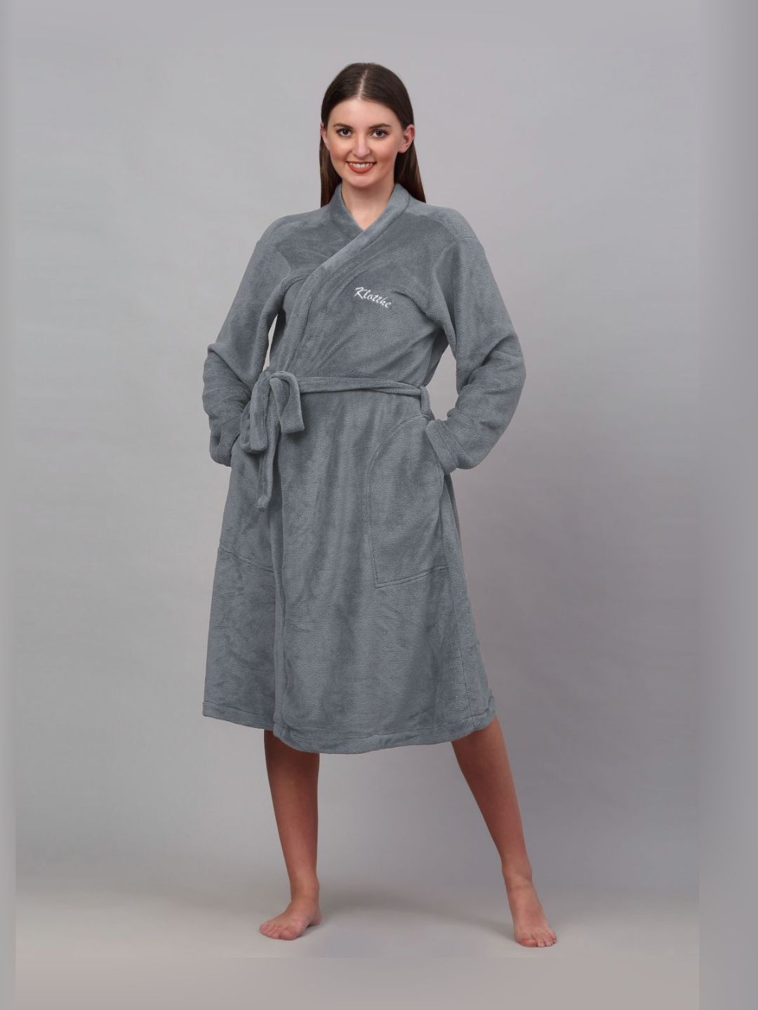 KLOTTHE Bath Robe With Belt-image-43