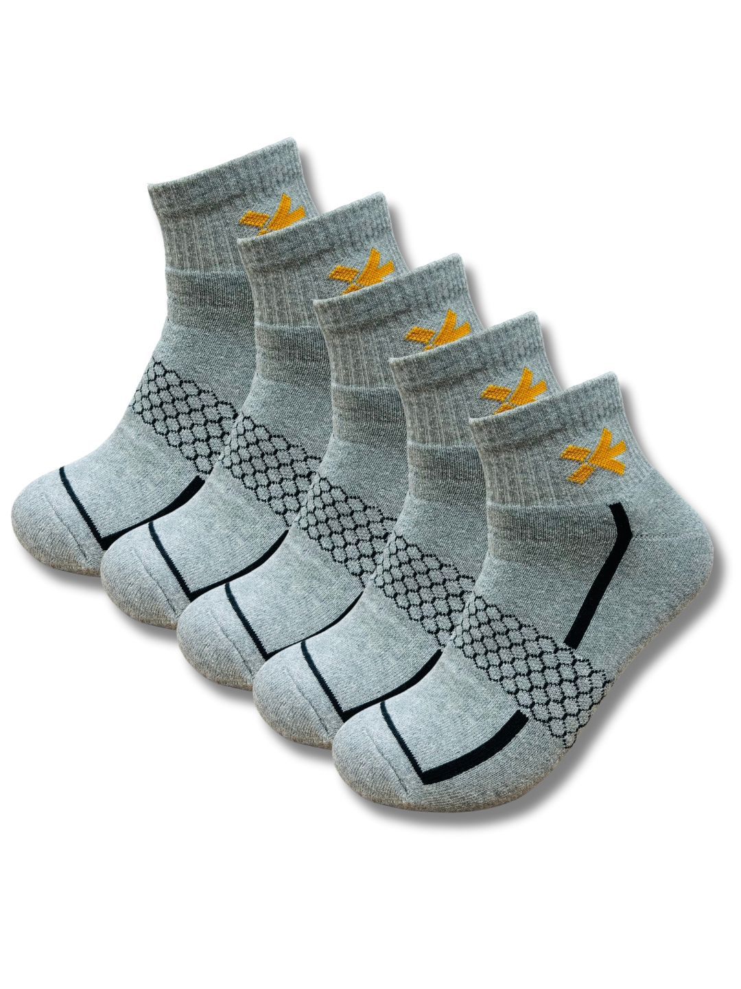 WROGN Unisex Pack Of 5 Patterned Ankle-Length Socks-picture-32