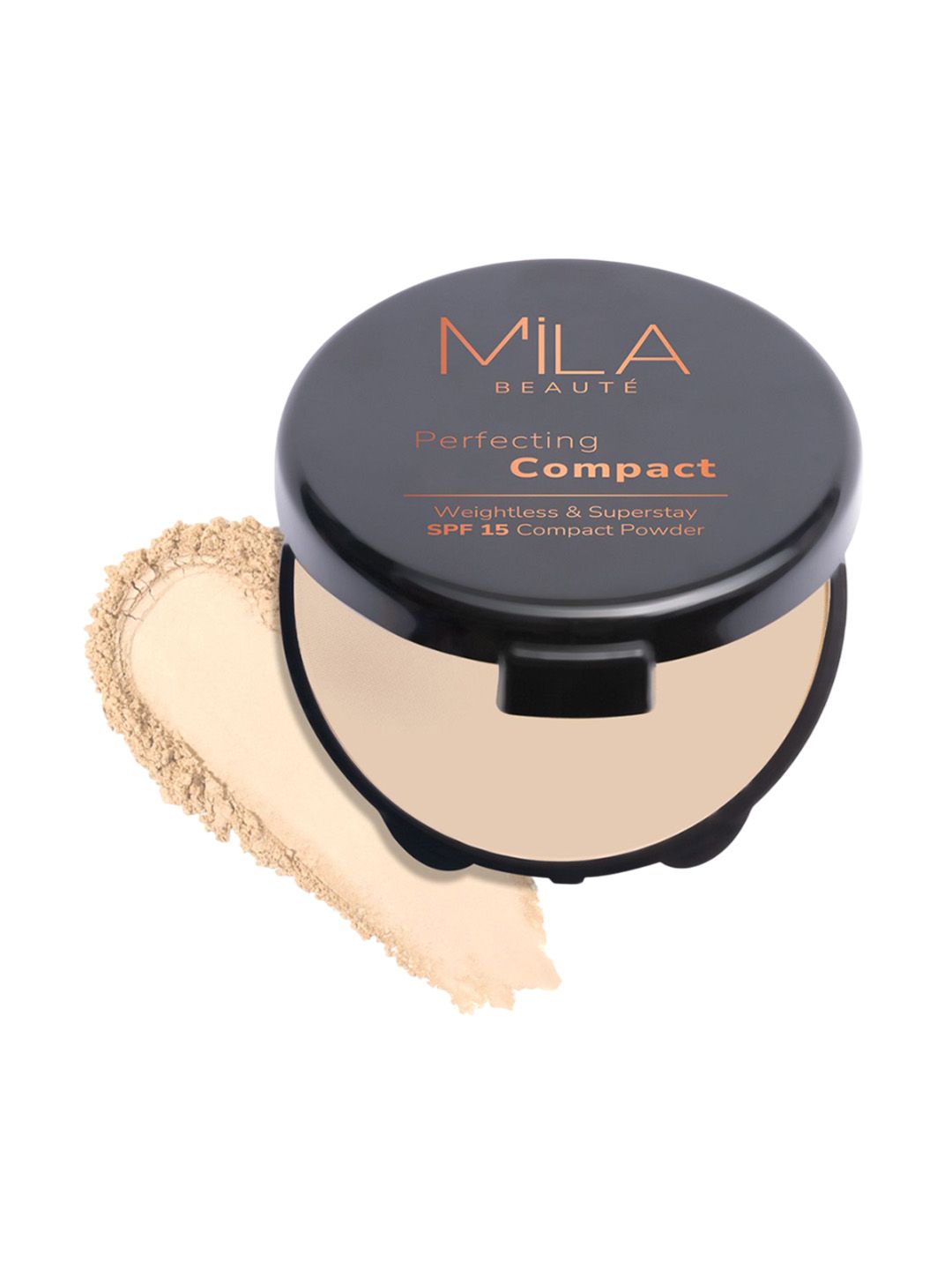 MILA BEAUTE Perfecting Compact Powder With SPF 15 - 16 g - Ivory-image-42