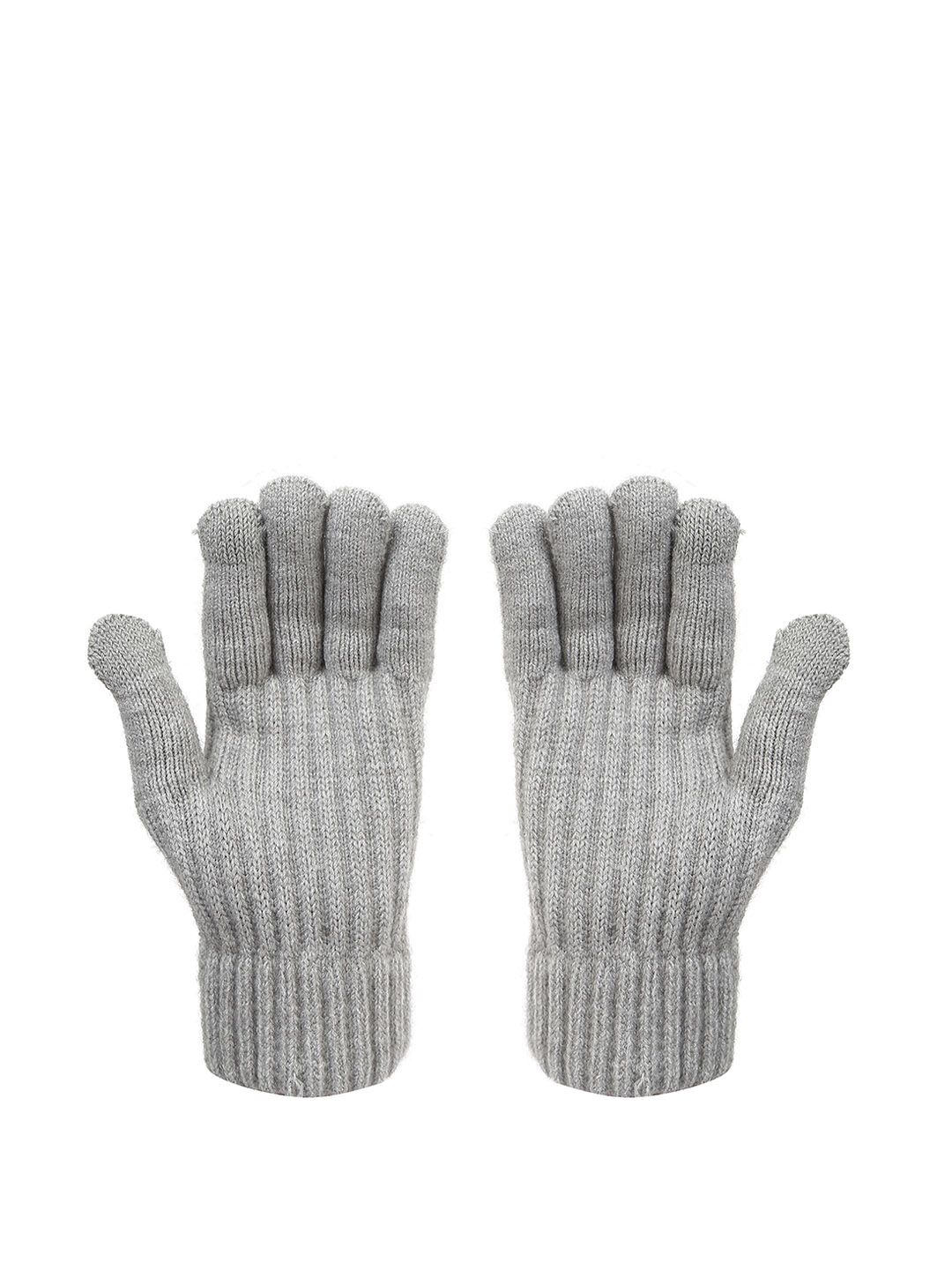 FabSeasons Unisex Striped Acrylic Winter Gloves-picture-24