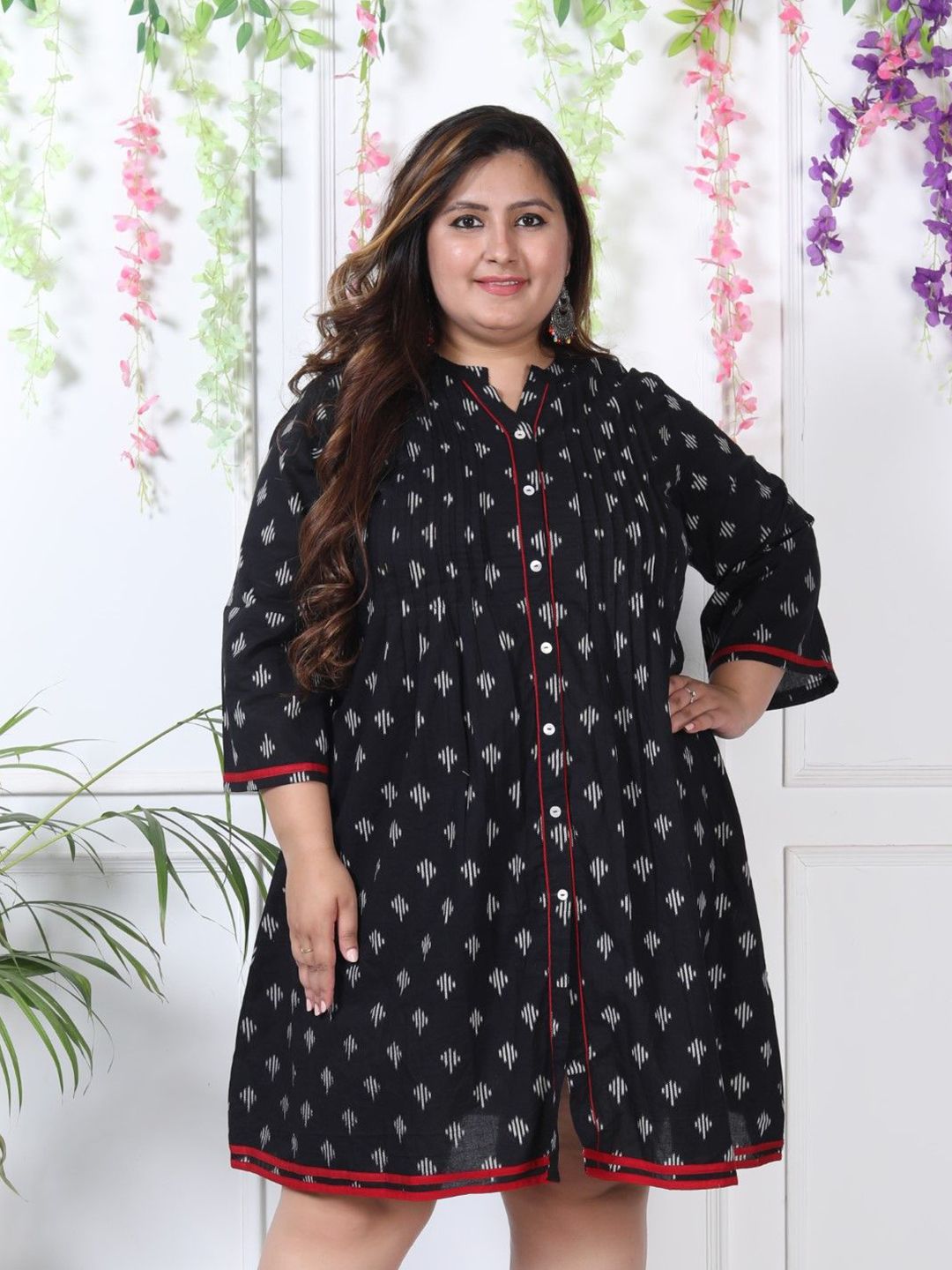 Swasti Ethnic Motifs Print A-Line Dress-picture-28