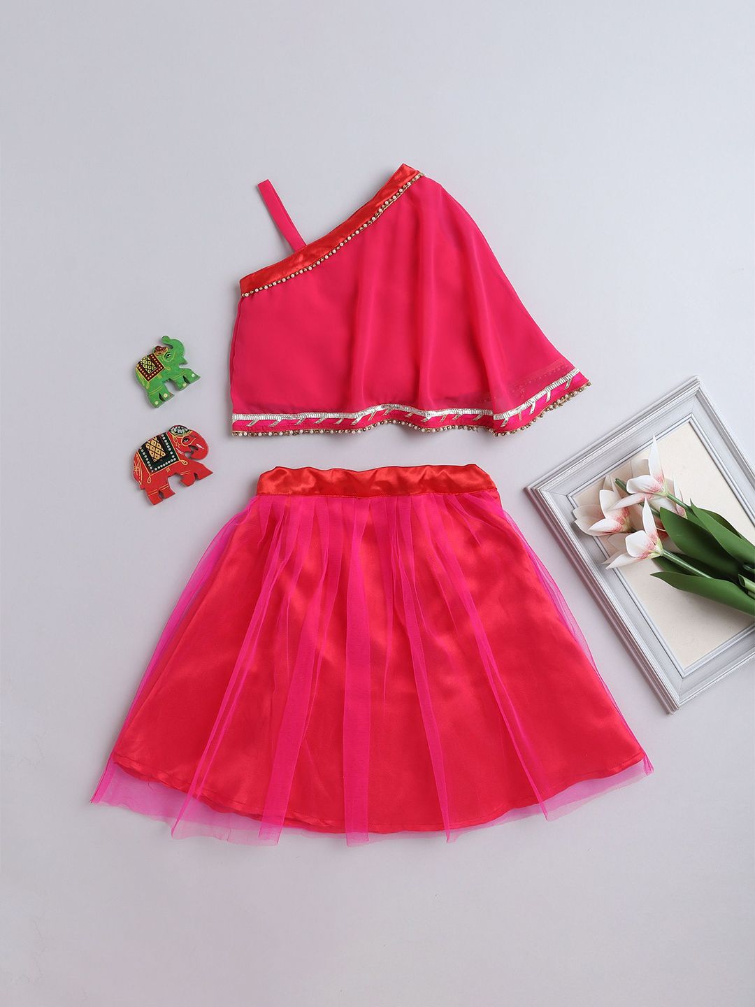 MANY FROCKS & Girls Printed Ready to Wear Lehenga-picture-20