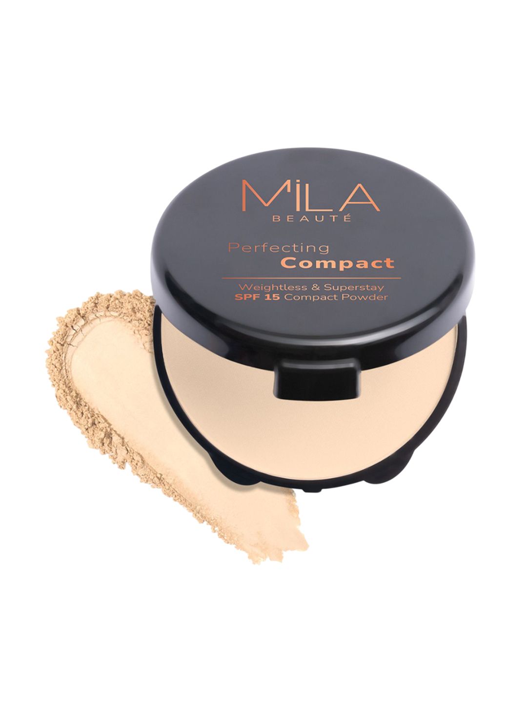 MILA BEAUTE Perfecting Weightless SPF 15 Compact Powder - 16 g -Pure Beige - 202-image-22