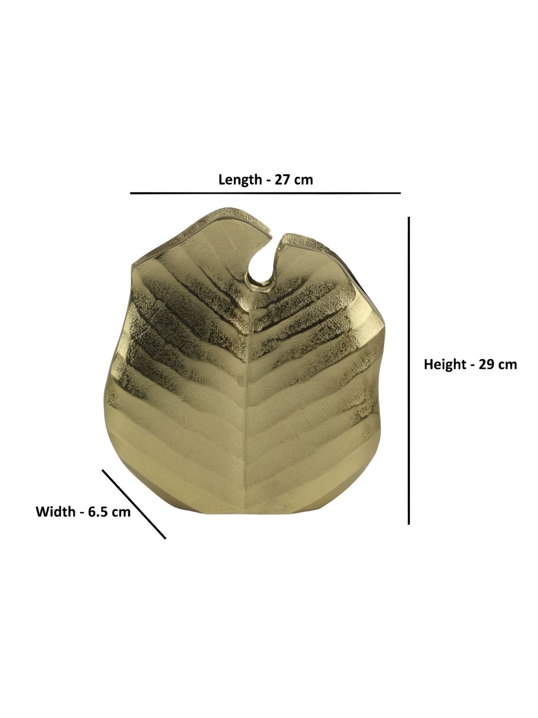 Hind Decor Yellow Textured Aluminium Flower Vase-image-41