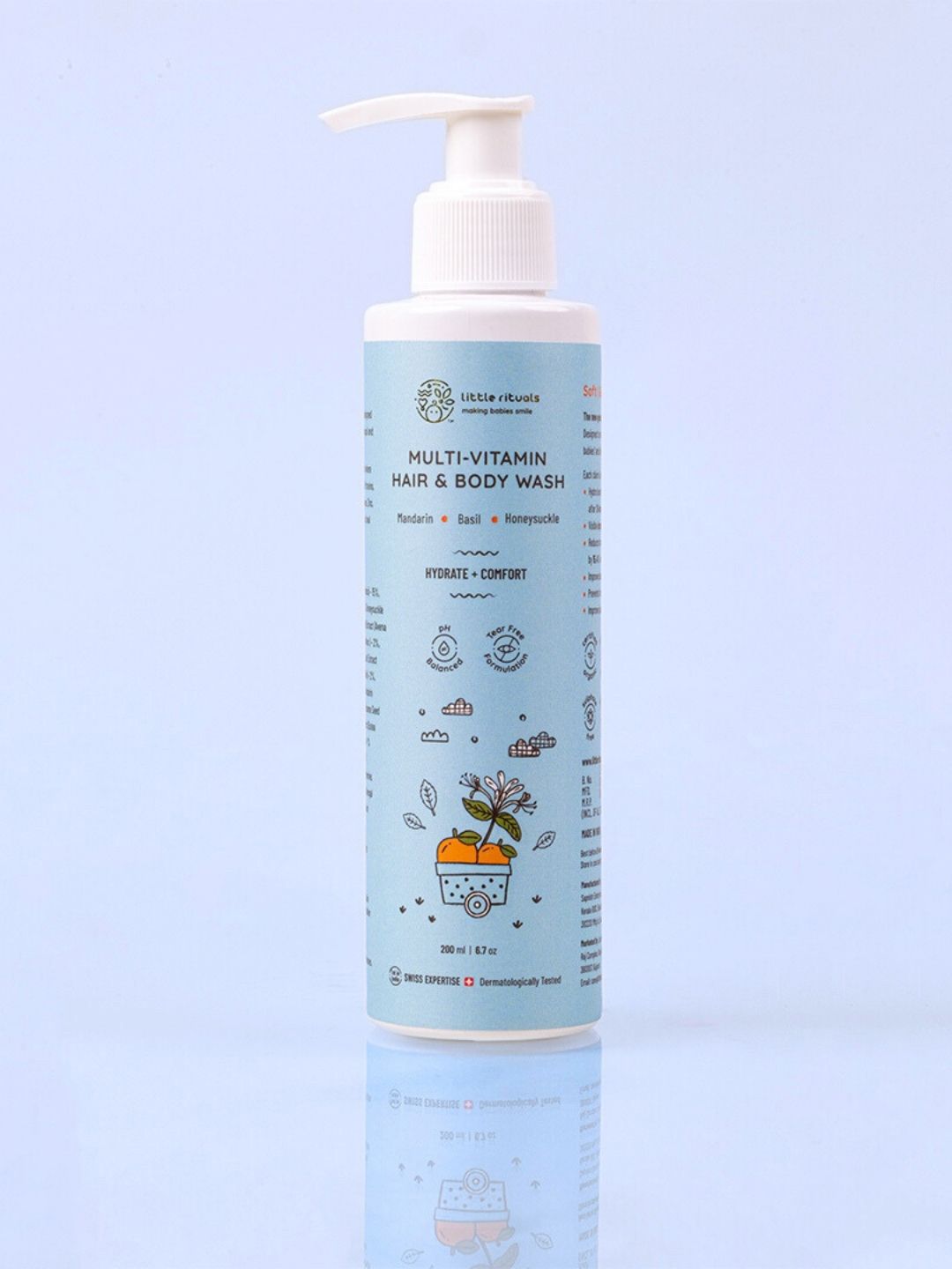 Little Rituals Multi-Vitamin Hair & Body Wash With Mandarin, Basil & Honey Suckle - 200 ml-image-10