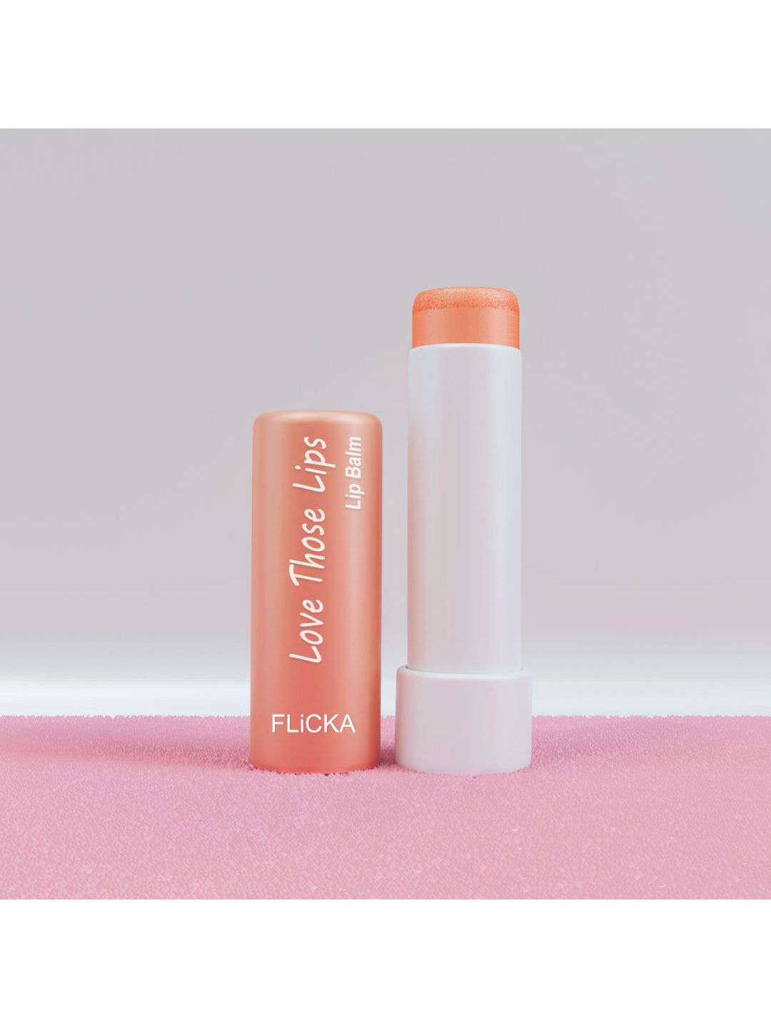 FLiCKA Love Those Lips Deeply Moisturizing Lip Balm - 4.5 g - Peach 01-image-12