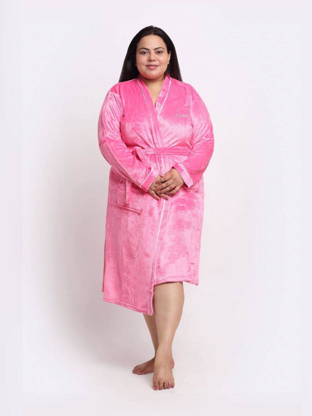 KLOTTHE Wool Bath Robe With Belt-picture-11