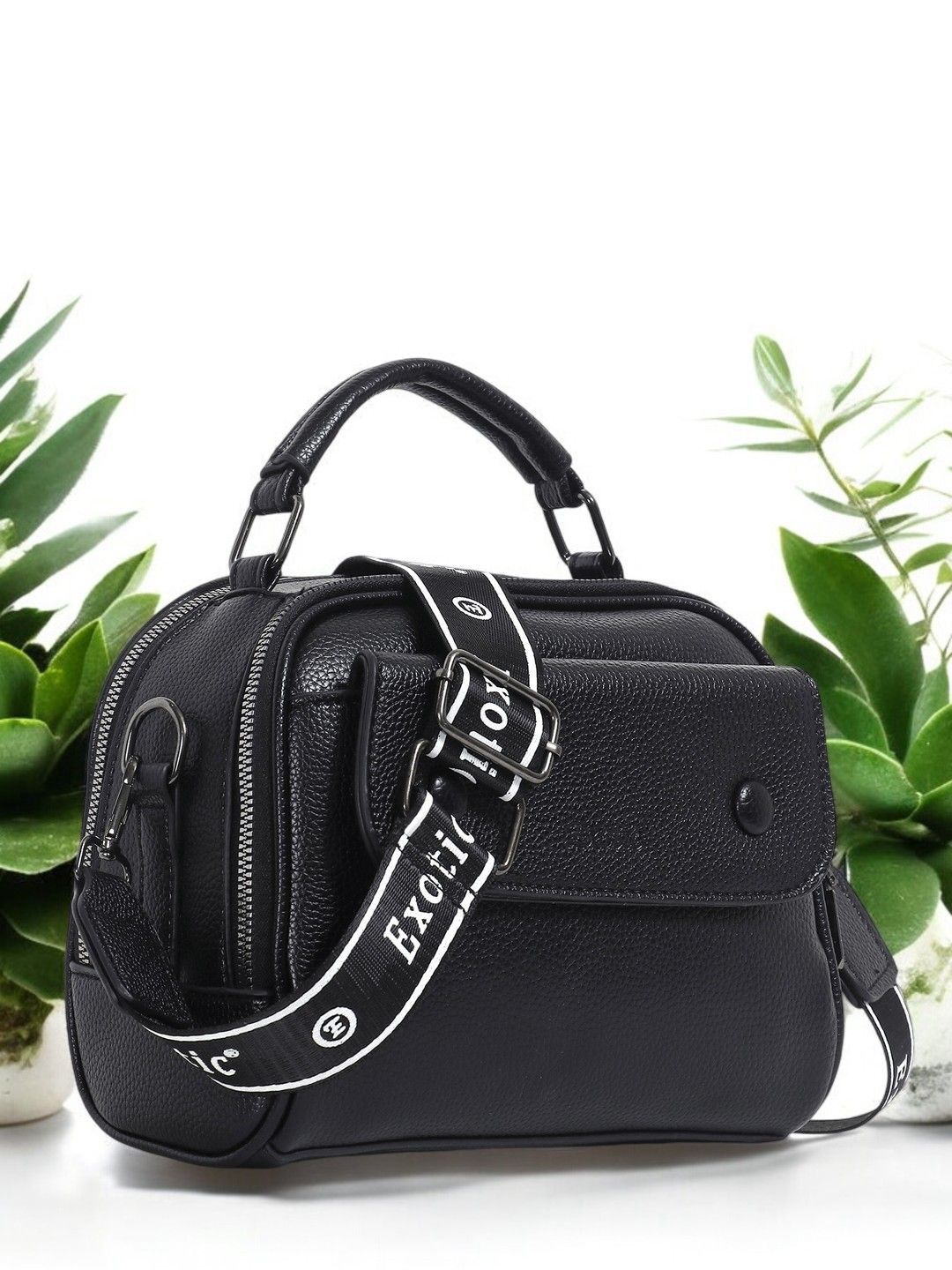 Exotic Textured Half Moon Sling Bag-picture-50